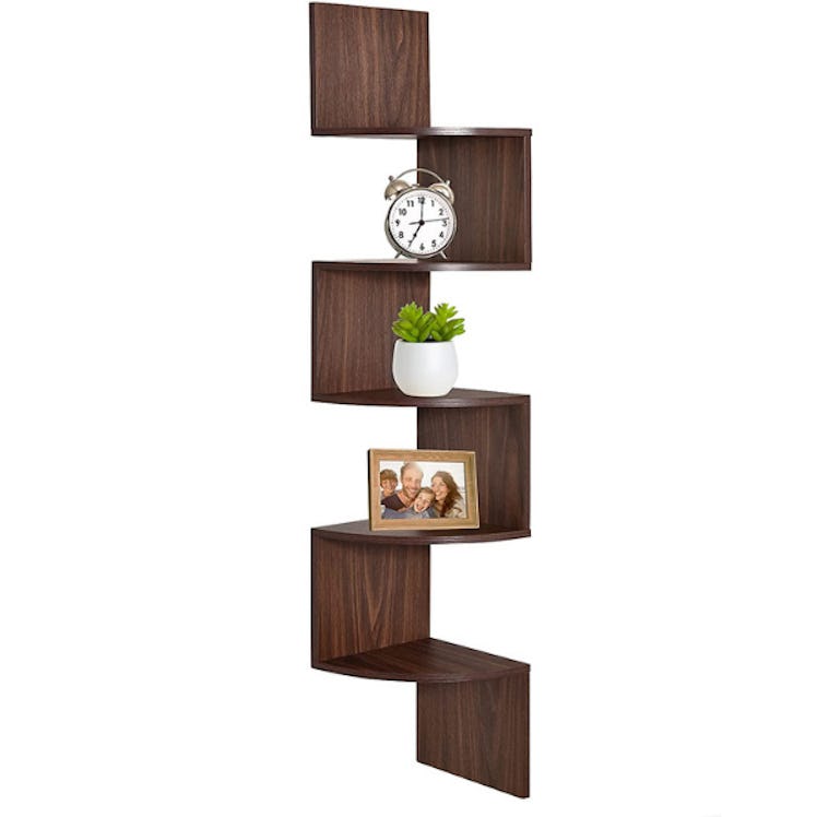 Greenco 5 Tier Corner Shelves