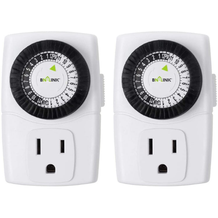 BN-LINK Indoor Mini 24-Hour Mechanical Outlet Timer (2 Pack)