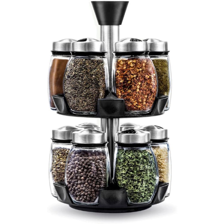 Belwares 12-Jar Revolving Spice Rack Organizer