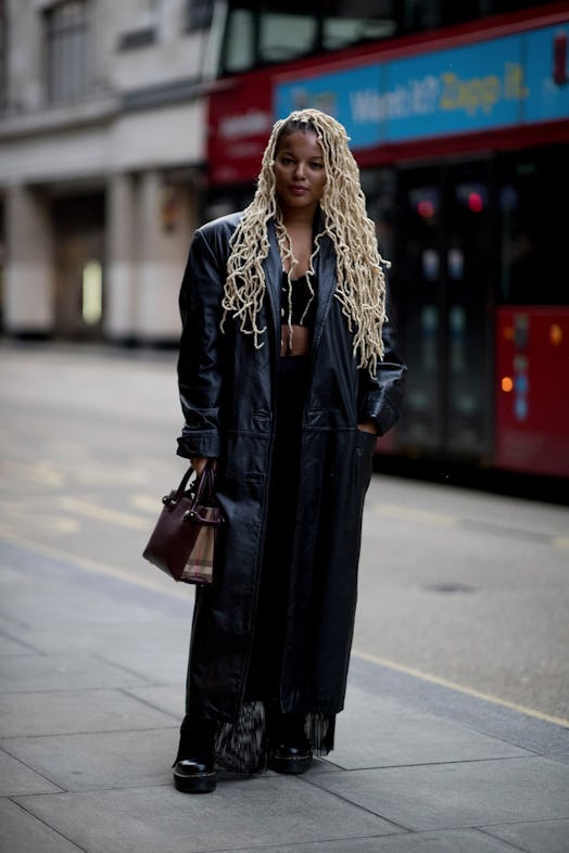 London Fashion Week blonde locs