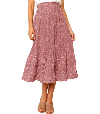 Exlura High-Waist Midi Skirt