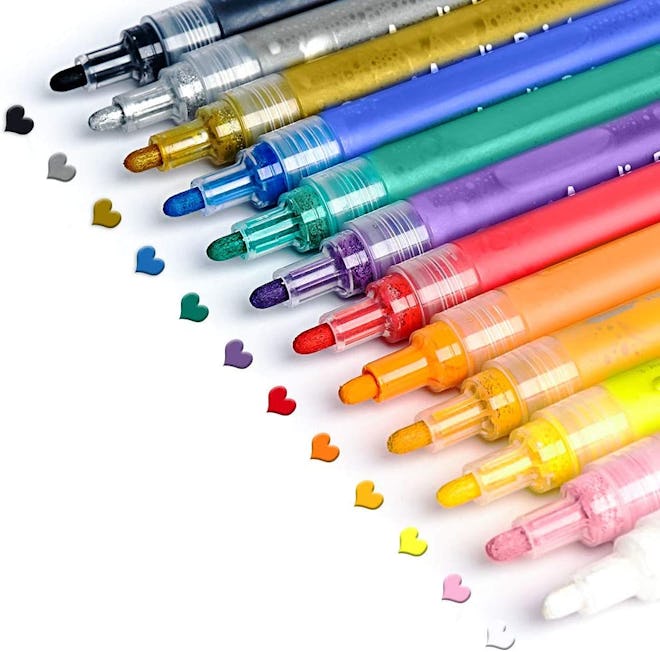JR.WHITE Acrylic Paint Pens (Set Of 12)