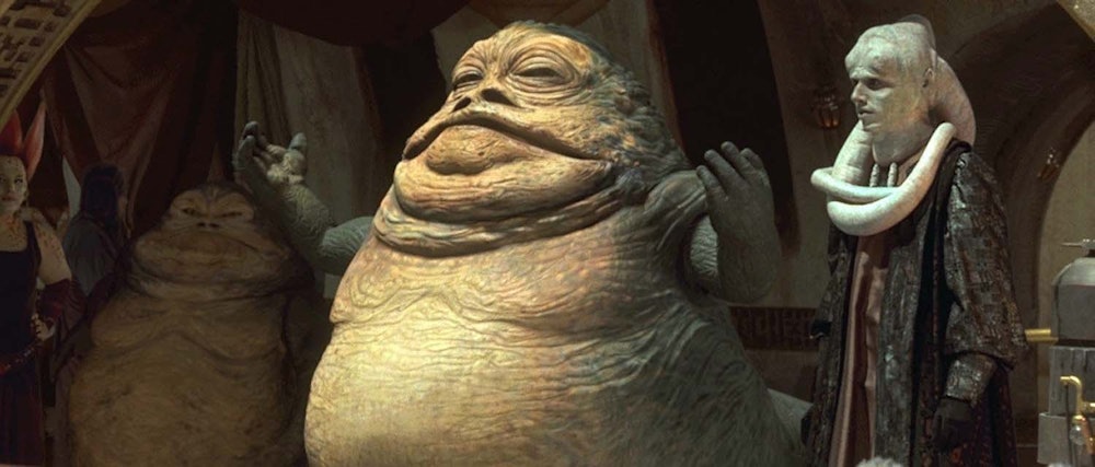Jabba the Hutt in Star Wars: Episode I The Phantom Menace.