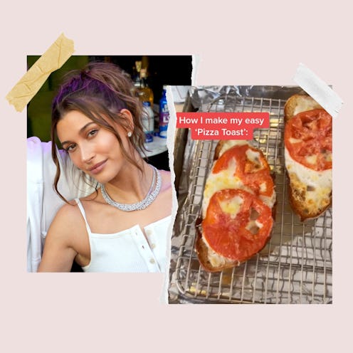 Hailey Bieber shared her "pizza toast" recipe to TikTok and now iterations are going viral.