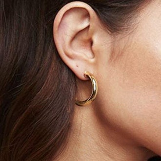 PAVOI Gold Hoop Earrings 