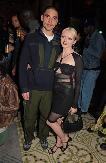 Reuben Selby and Maisie Williams at a London Fashion Week after-party