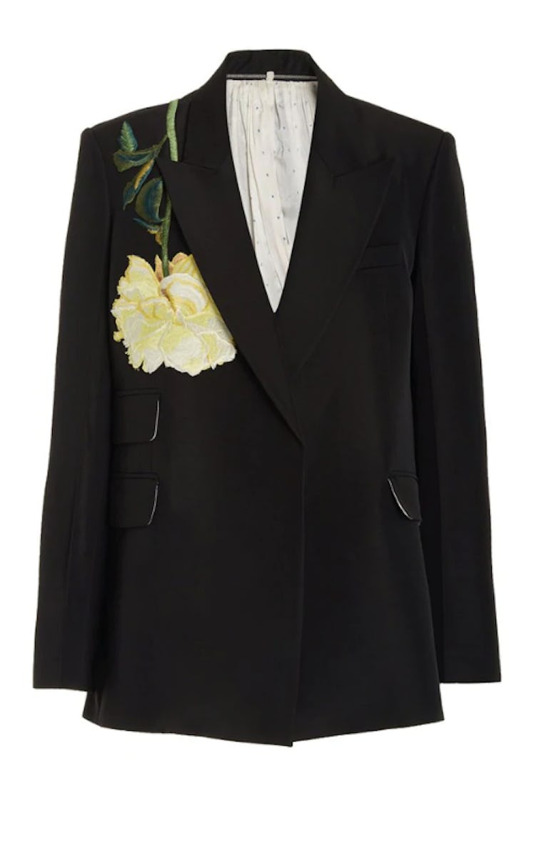 Peter Do's Floral Embroidered Blazer. 
