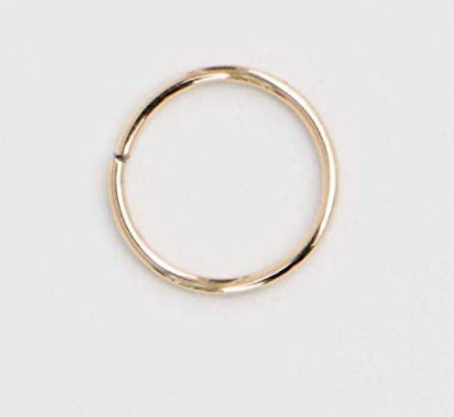 This is the best 14-karat gold nose ring for sensitive skin.