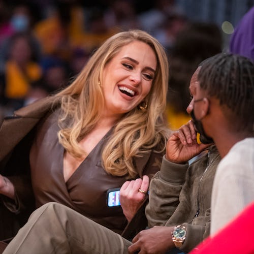 Adele's outfit at a basketball game.