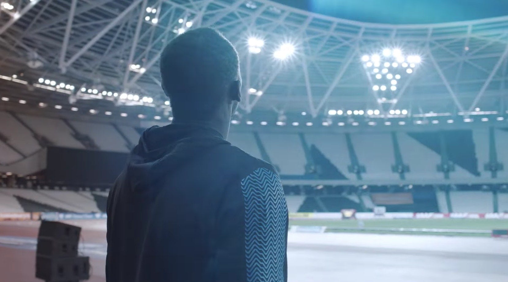 A screenshot from the Usain Bolt's I AM BOLT documentary
