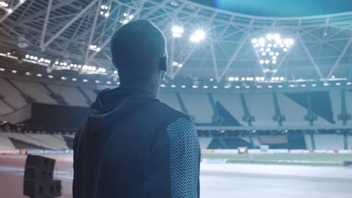 A screenshot from the Usain Bolt's I AM BOLT documentary