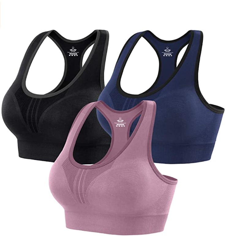  Heathyoga High Impact Sports Bra (3-Pack)