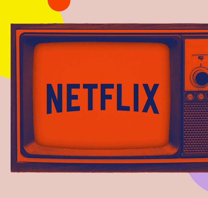 Netflix's logo on a TV set