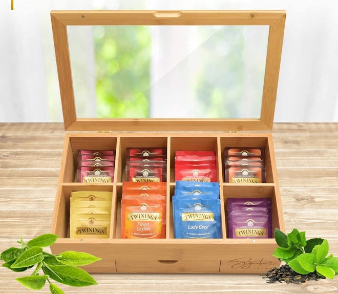 Signature Living Bamboo Wooden Tea Box