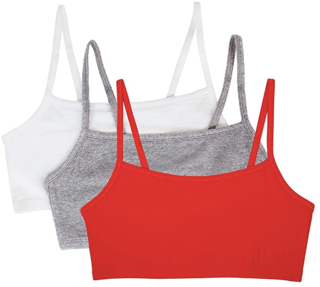 Fruit of the Loom Spaghetti Strap Bras (3-Pack)