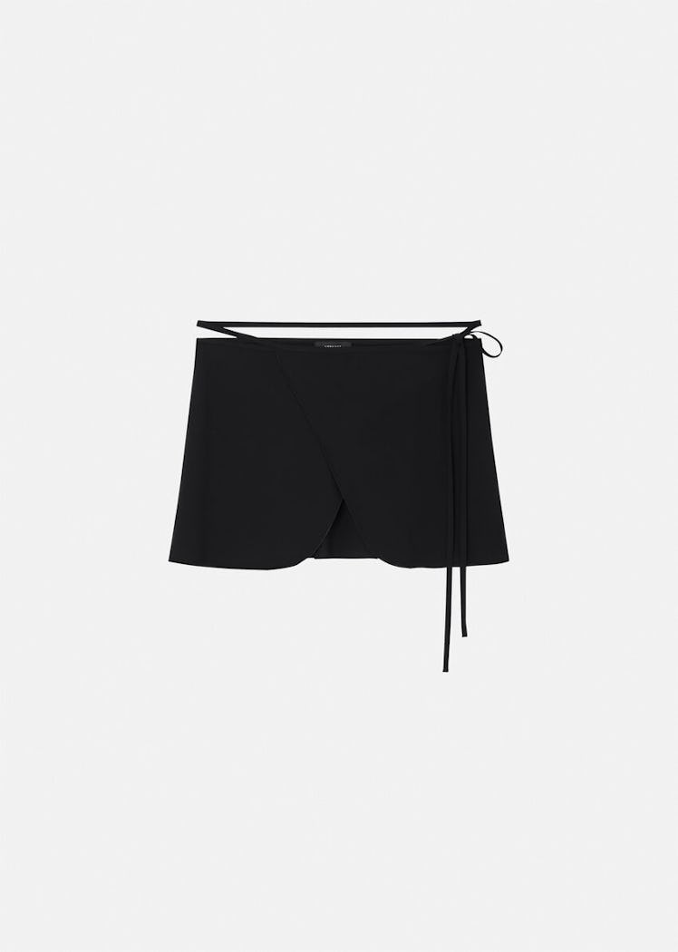Versace Tie-Wrap Miniskirt