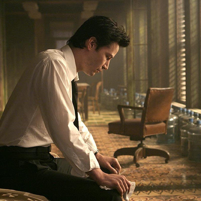 screenshot of Keanu Reeves in Constantine movie