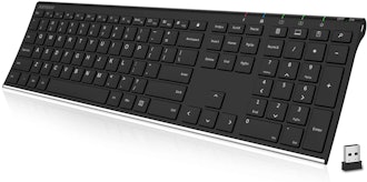 Arteck 2.4G Wireless Ultra Slim Full Size Keyboard