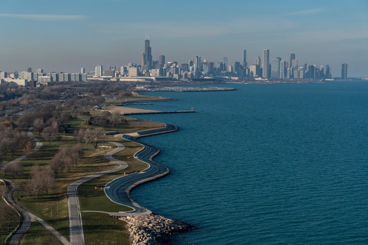 Lake Michigan shoreline