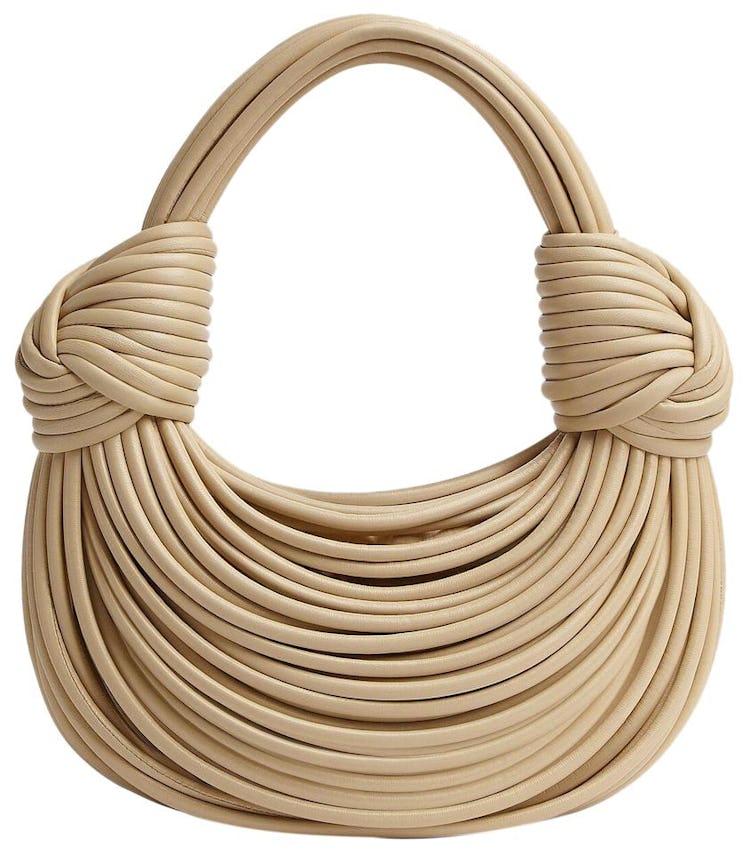 Bottega Veneta beige double knot bag.