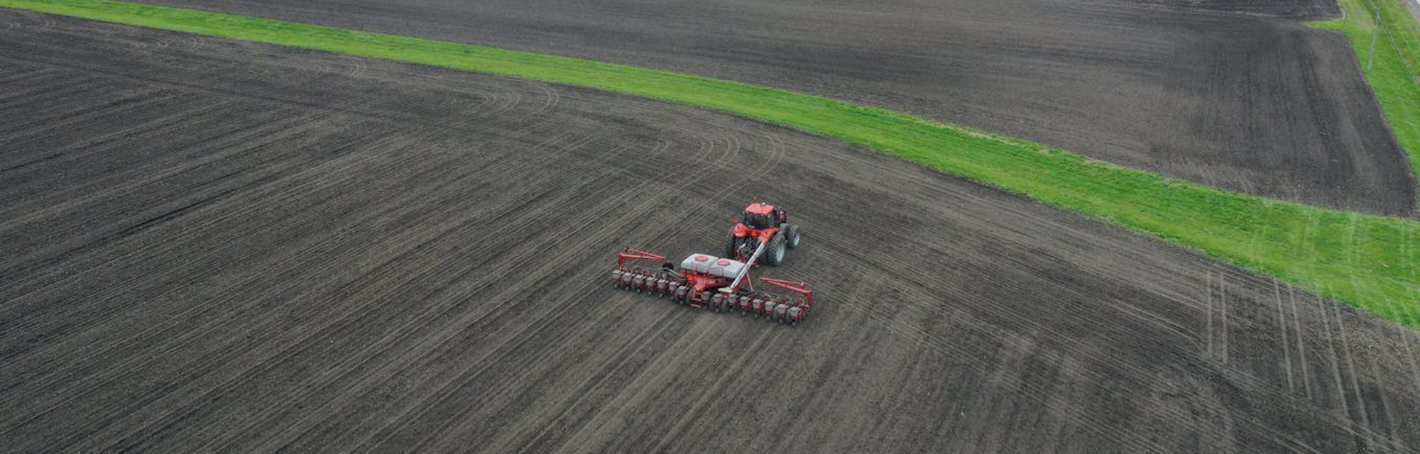 Planting corn near Dwight, Ill., April 23, 2020. Virtually all corn seeds planted in the U.S. are co...