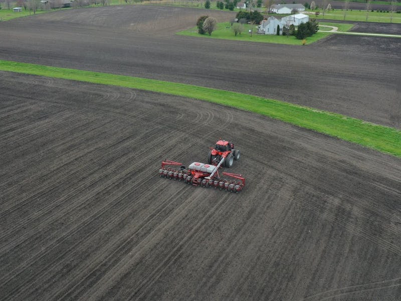 Planting corn near Dwight, Ill., April 23, 2020. Virtually all corn seeds planted in the U.S. are co...