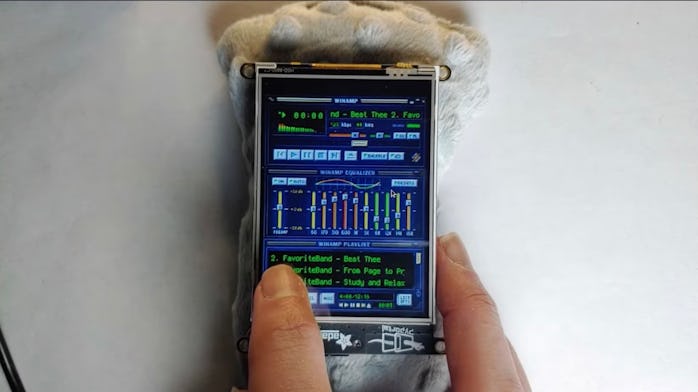 Tim C's DIY Winamp MP3 player.