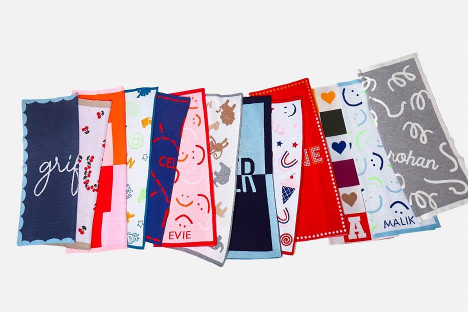 minibar kids personalized blankets from baublebar