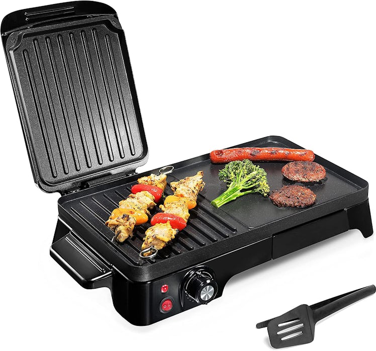 NutriChef 2-in-1 Panini Press Grill & Griddle