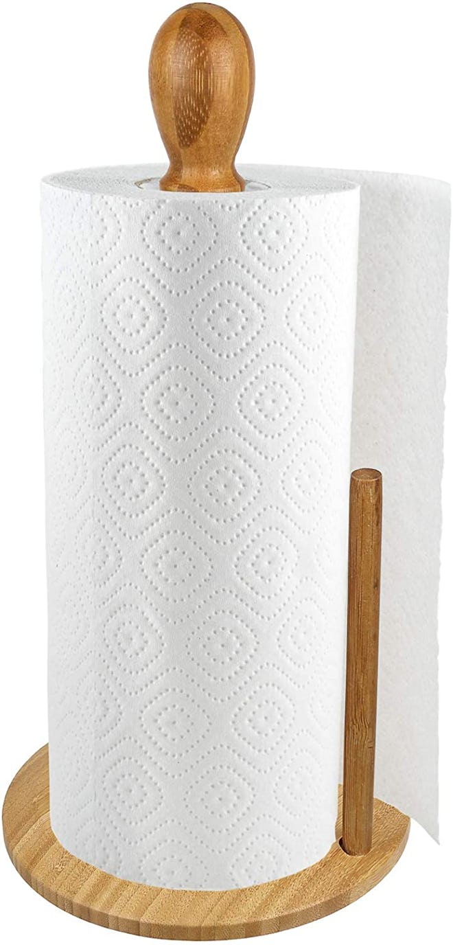 Greenco Counter Top Bamboo Paper Towel Holder