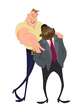Barry and Randall Leibowitz-Jenkins in 'The Proud Family' reboot. The characters are played by Zacha...