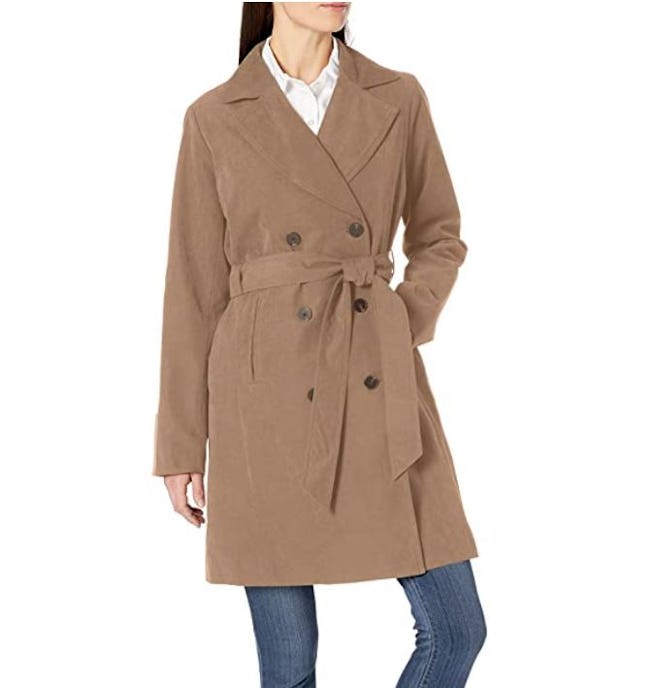 Amazon Essentials Relaxed-Fit Water-Resistant Trench Coat