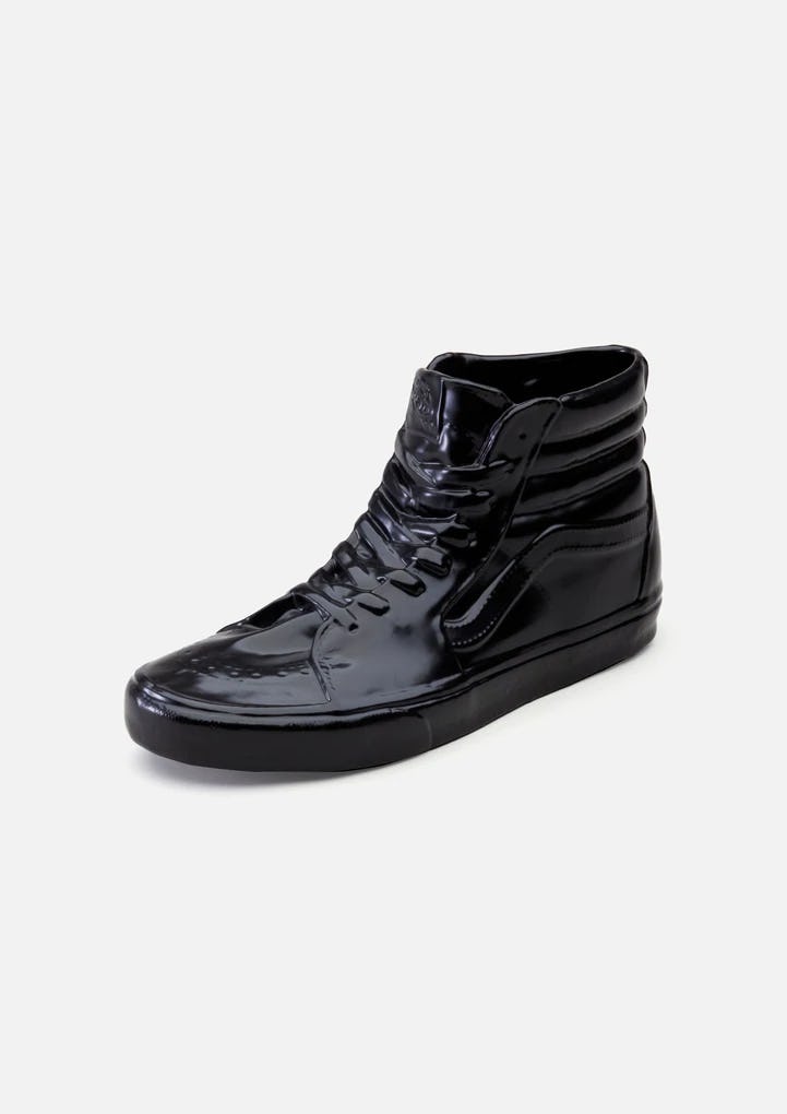 vans cuire noir