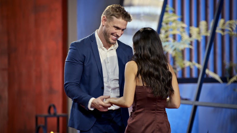 Shayne Jansen and Natalie Lee meeting face-to-face for the first time in season 2 of Love Is Blind