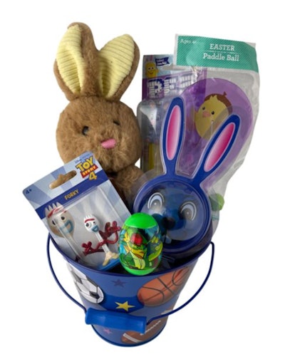 This premade Easter basket for kids is available at Walmart.