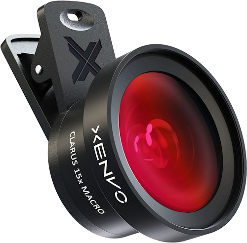 Xenvo Pro Wide-Angle Lens with LED Light and Travel Case