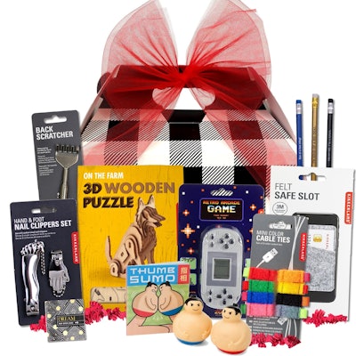 This pre-filled Easter gift box includes items for teen boys.