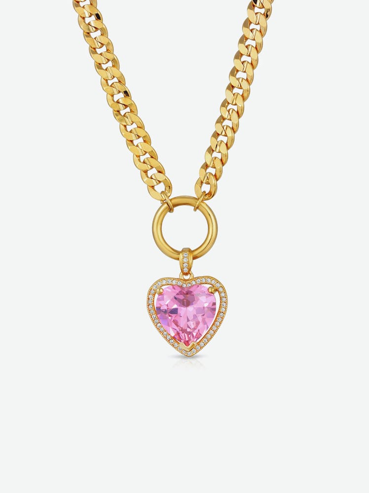 Vanessa Mooney pink heart necklace