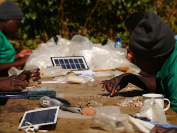 archaeological dig site