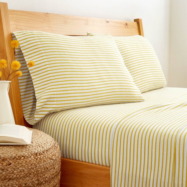 T-Shirt Soft Mini Stripe Jersey Sheet Set