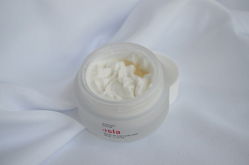 A close up photo of the Whipped Dream Nourishing Face Cream from Isla Beauty.