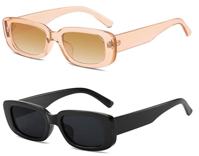 KUGUAOK Rectangle Sunglasses (2-Pack)