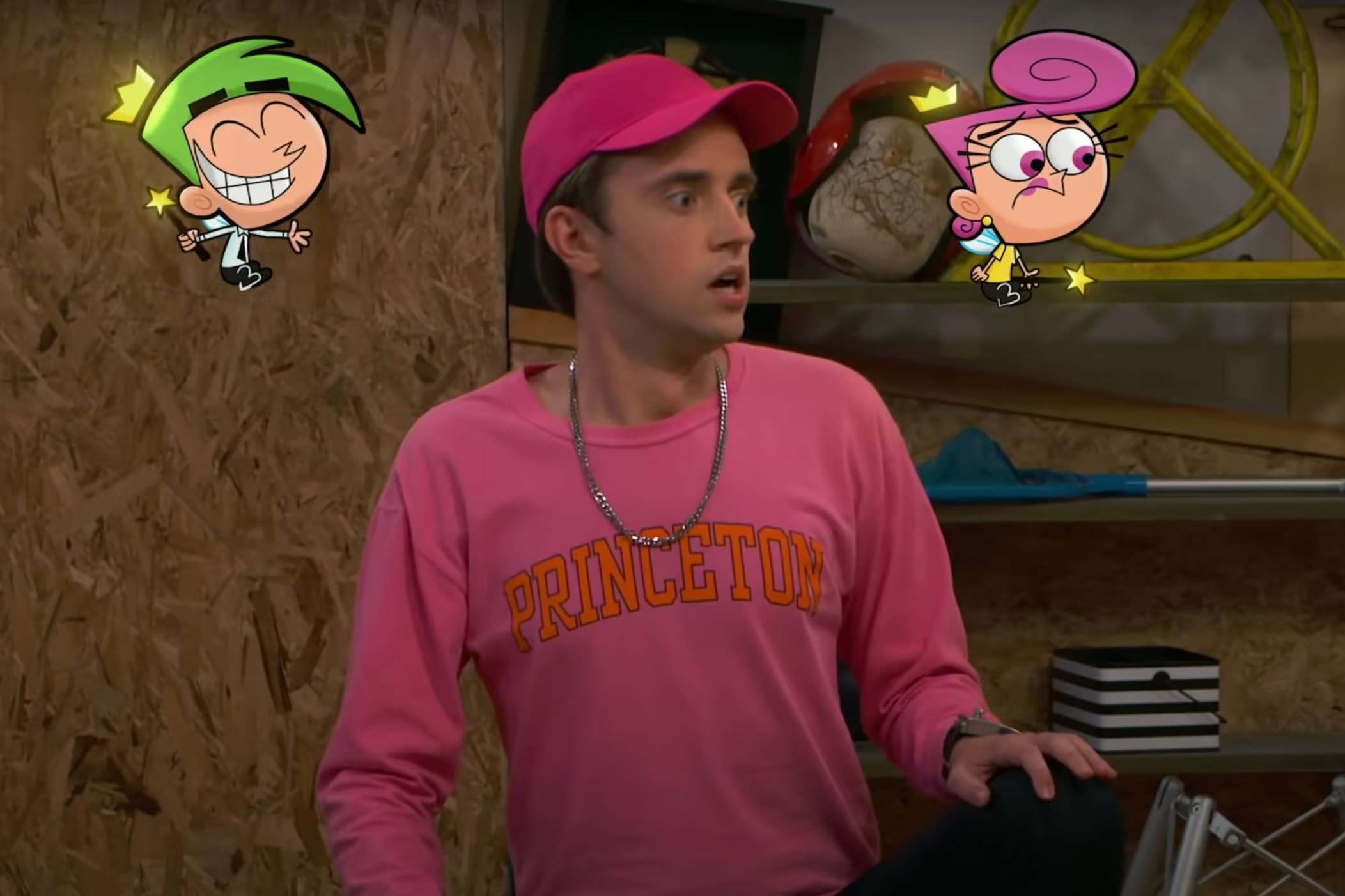 Pink timmy turner hat