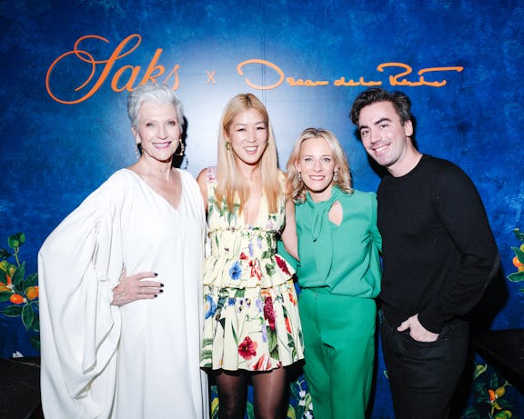 Maye Musk, Laura Kim, Tracy Margolies, Fernando Garcia celebrate Saks and Oscar de la Renta’s Fall -...