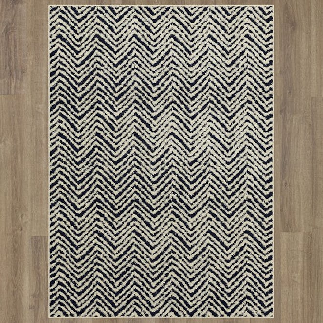 Chevron Striped Textured Indoor Area Rug, 5'x7'