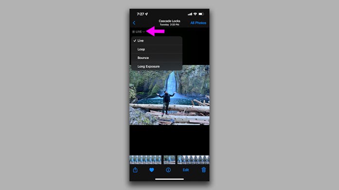 Turning a Live Photo into a GIF is even easier.