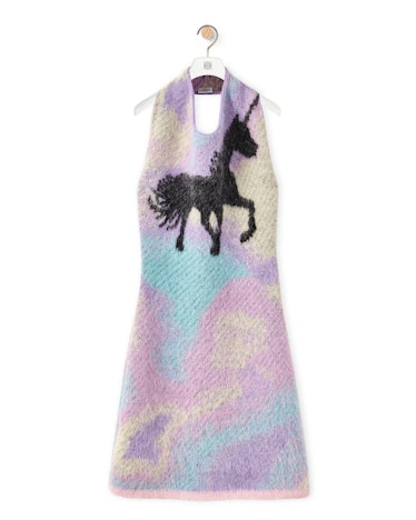 Unicorn Jacquard Dress in Mohair