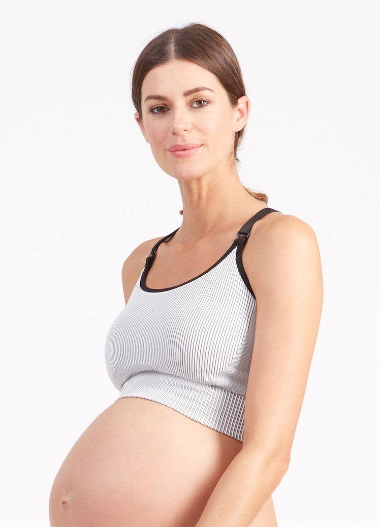 maternity wardrobe nursing sports bra