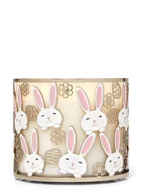 Easter Bunnies 3-Wick Candle Holder