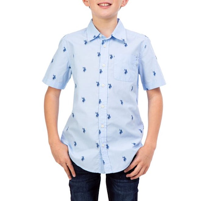 Boys Woven Button Down Shirt